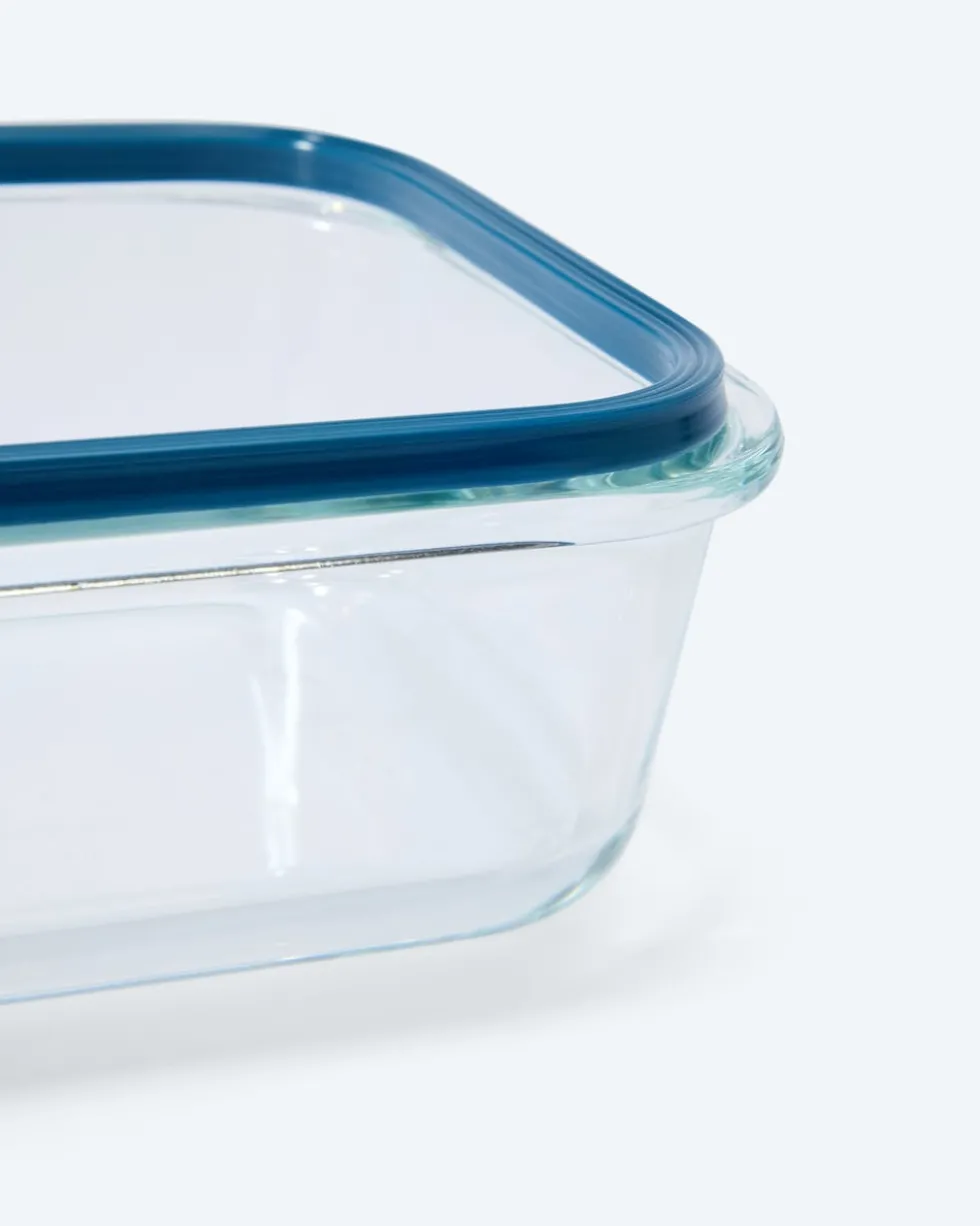 Kühldosen aus Glas, rechteckig, 3tlg.