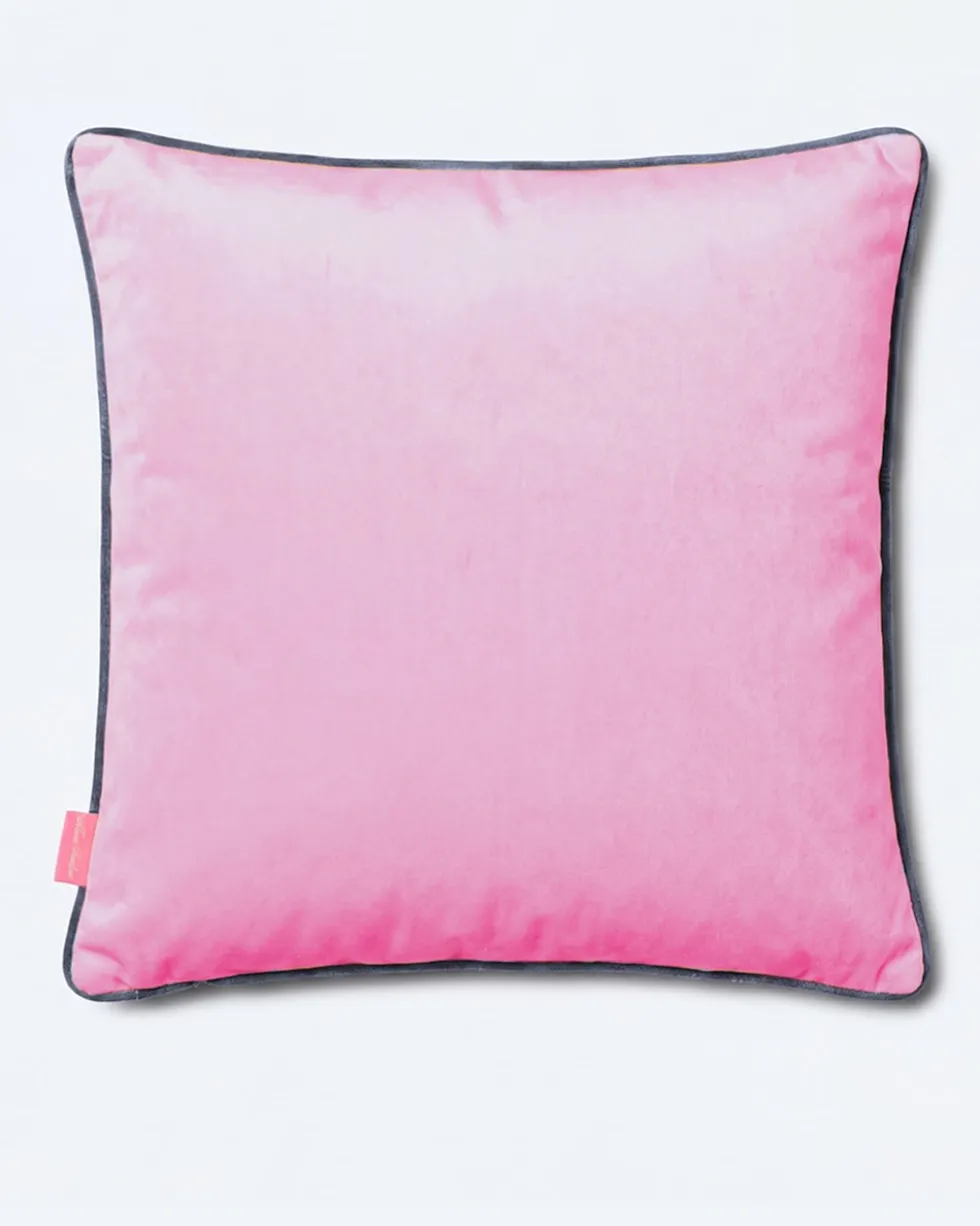 Kissenbezug mit Druck- und Uni-Seite