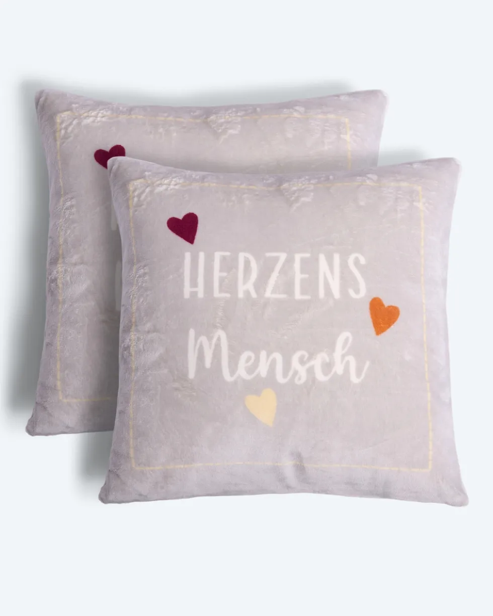 Kissen "Herzensmensch", 2tlg.