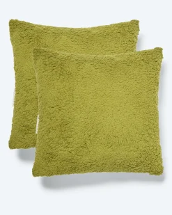 Kissen in Lammfell-Jacquard-Optik, 2tlg.