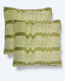 Kissen in Lammfell-Jacquard-Optik, 2tlg.