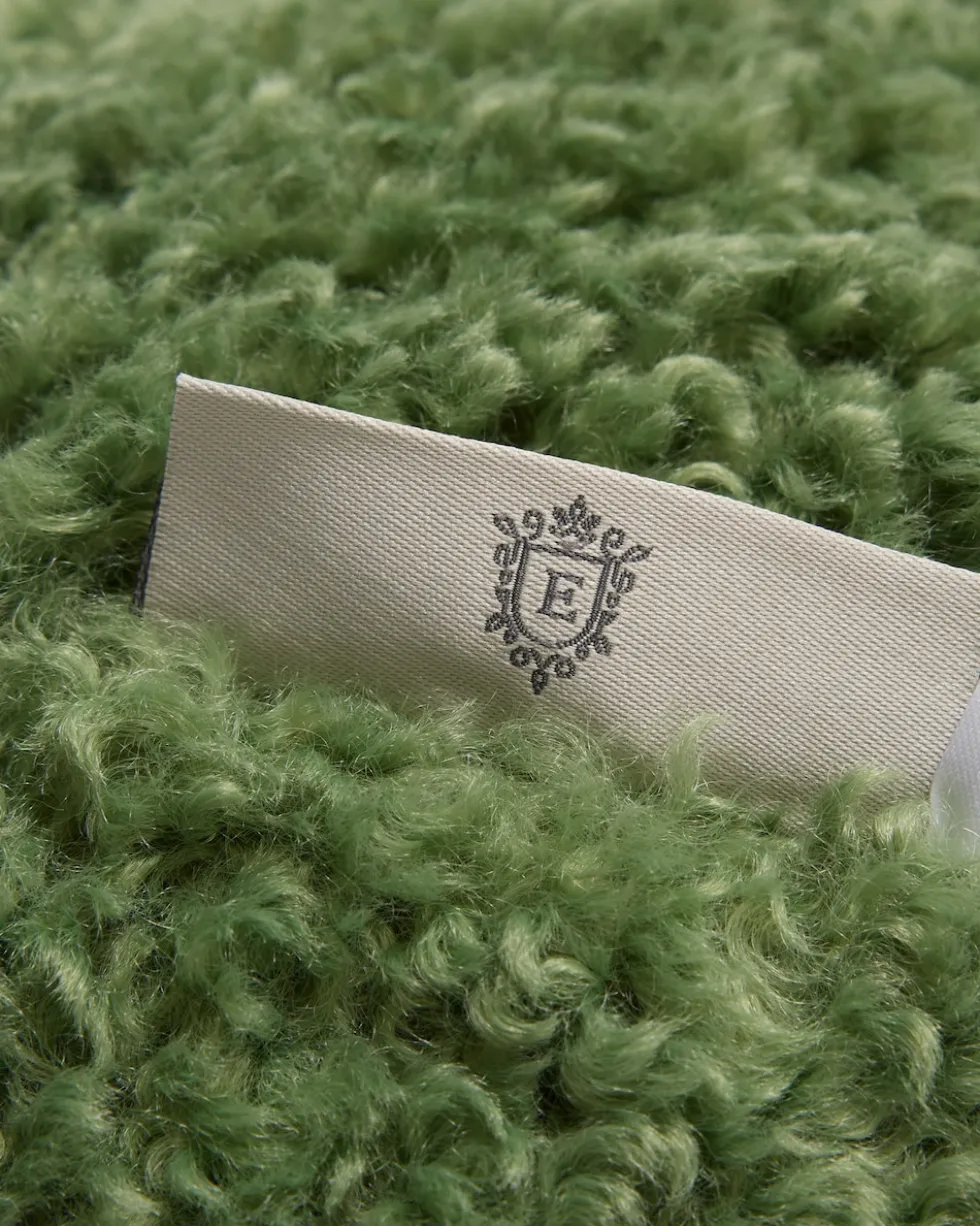 Kissen in Teddy-Optik, rund