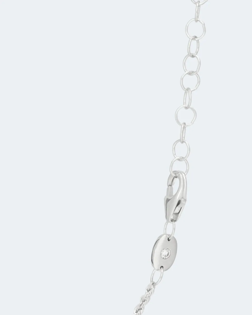 Kordelkette mit Brillant 0,02 ct