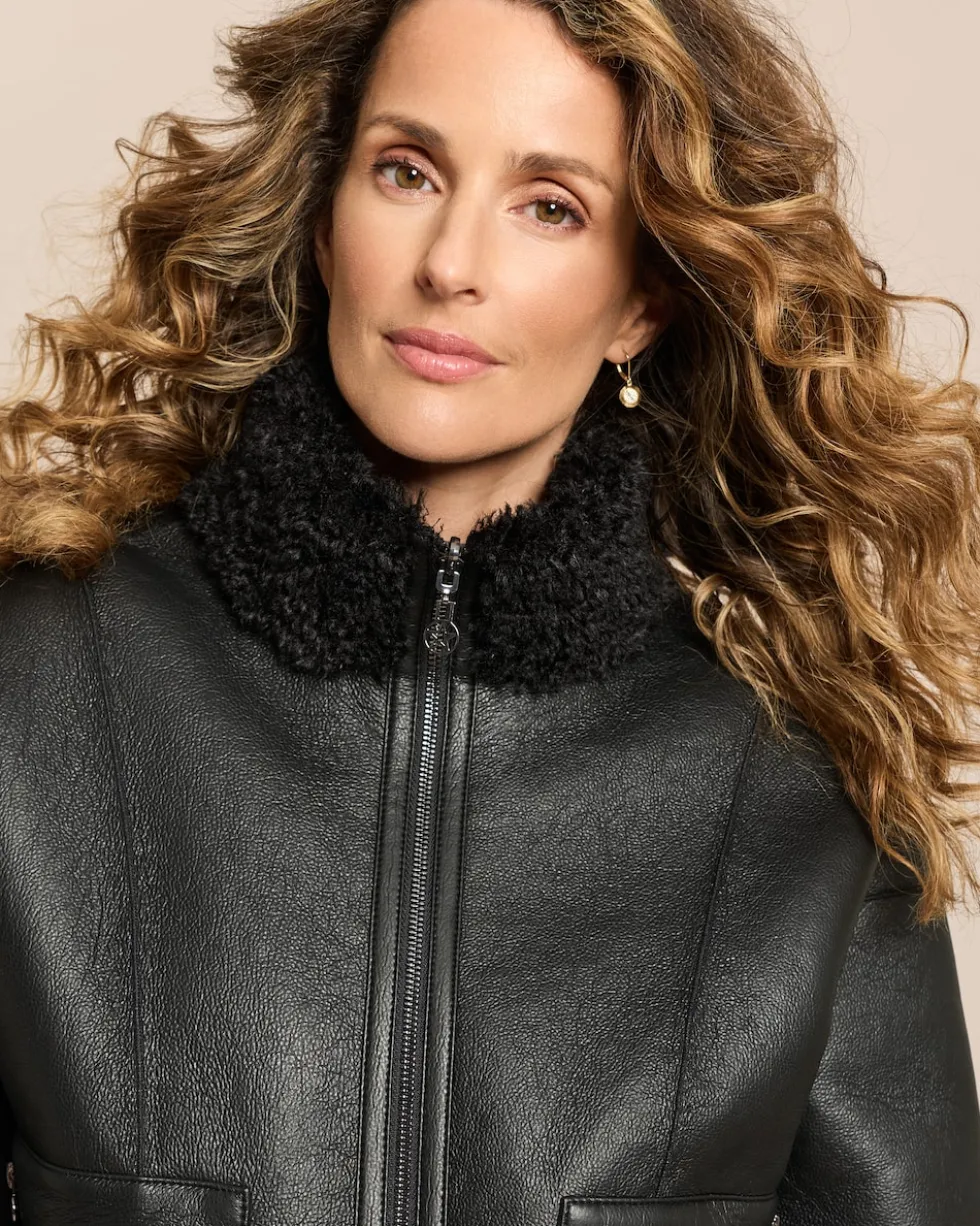 Kunstlederjacke wendbar