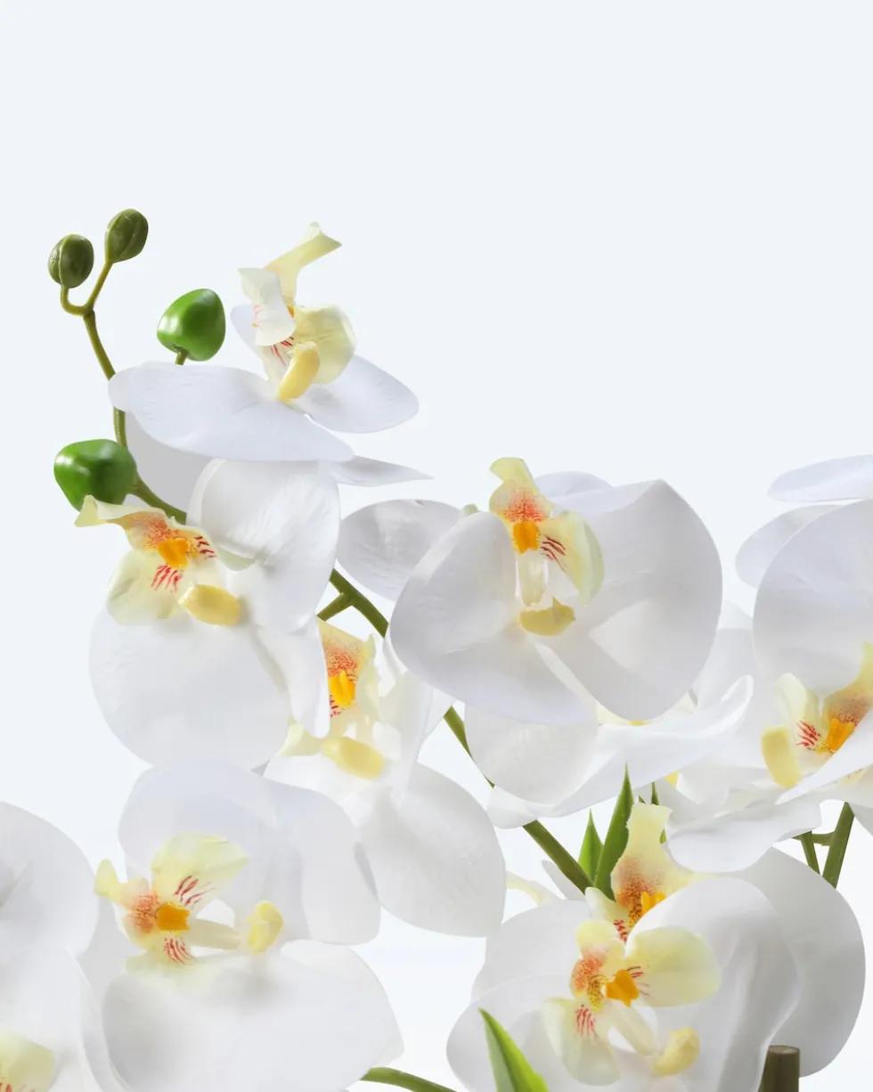 Kunst-Orchidee im Keramiktopf