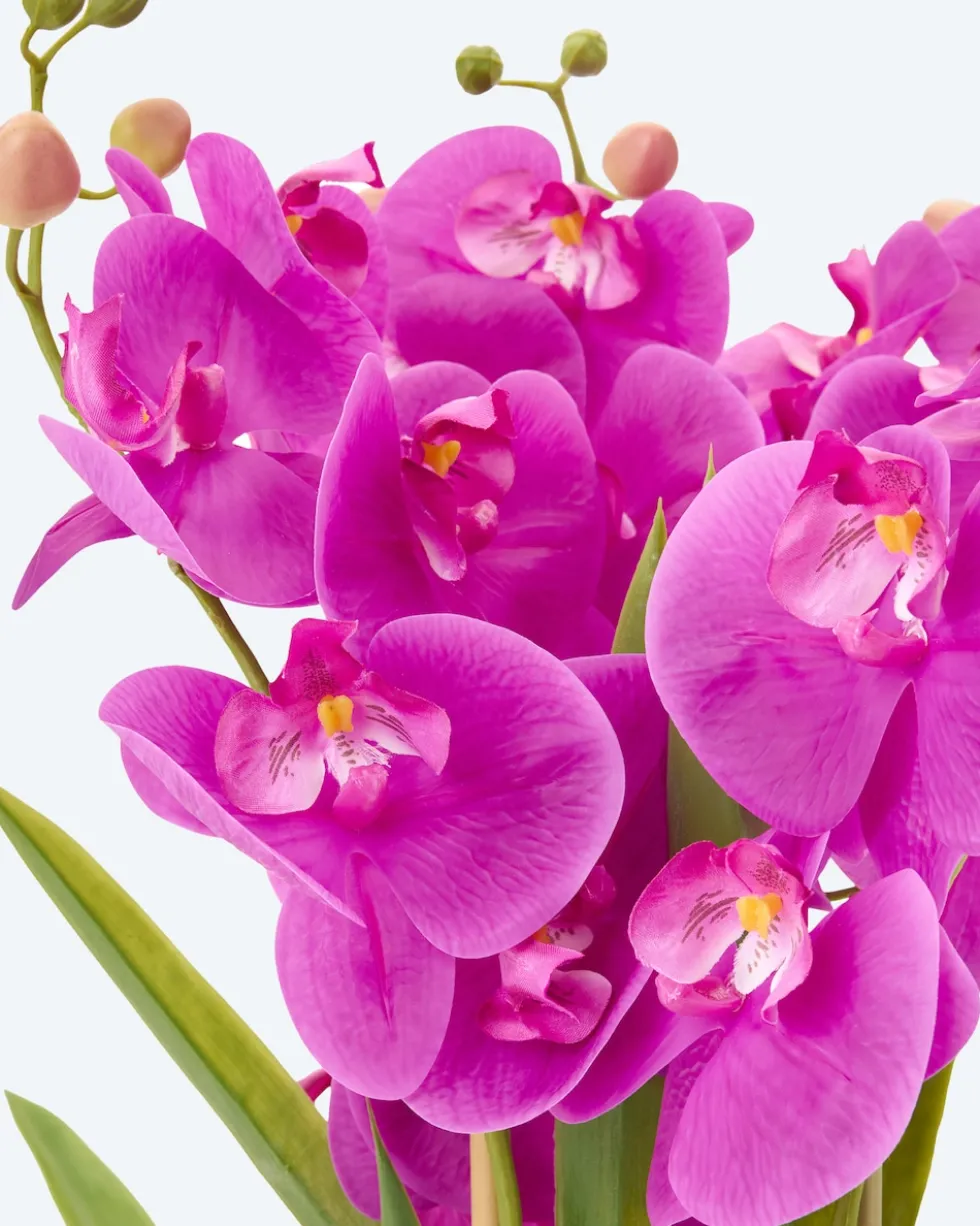 Kunst-Orchidee im Keramiktopf