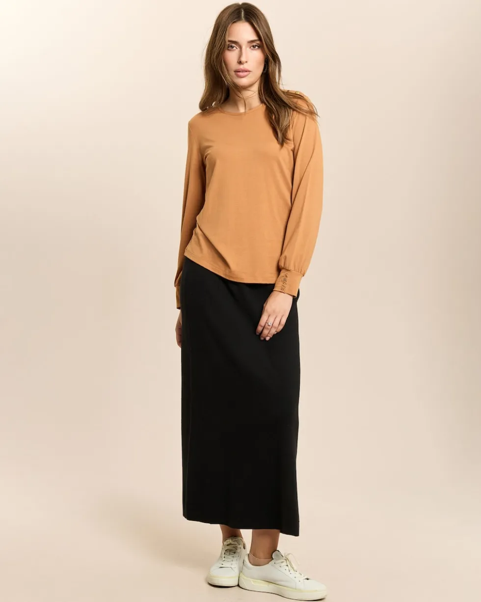 Langarmshirt mit Stickerei Amore
