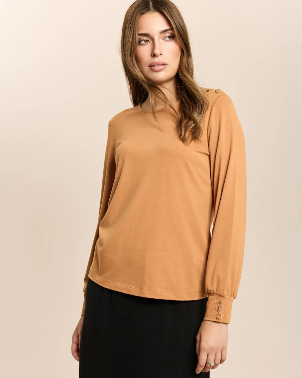 Langarmshirt mit Stickerei Amore