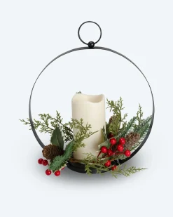 Laterne mit LED-Kerze