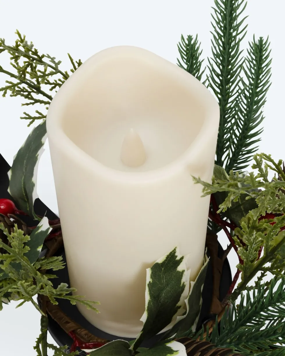 Laterne mit LED-Kerze