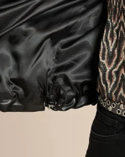 Lederimitat-Jacke