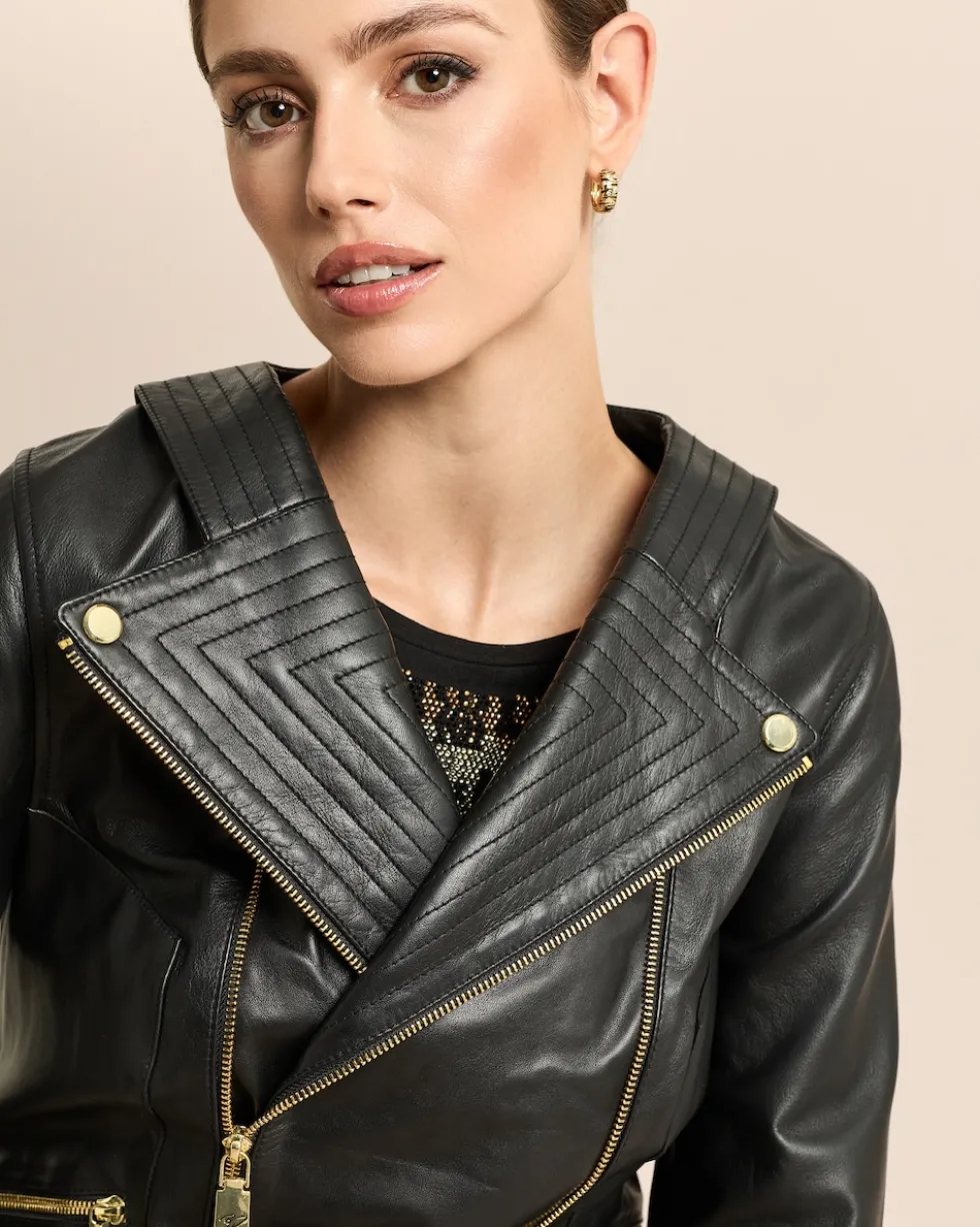 Lederjacke Biker-Style