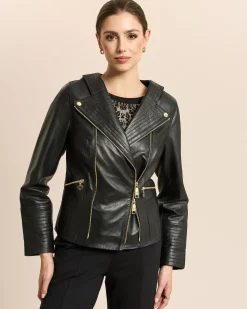 Lederjacke Biker-Style