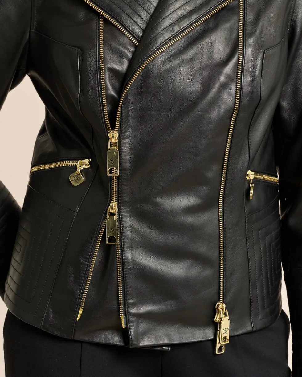 Lederjacke Biker-Style
