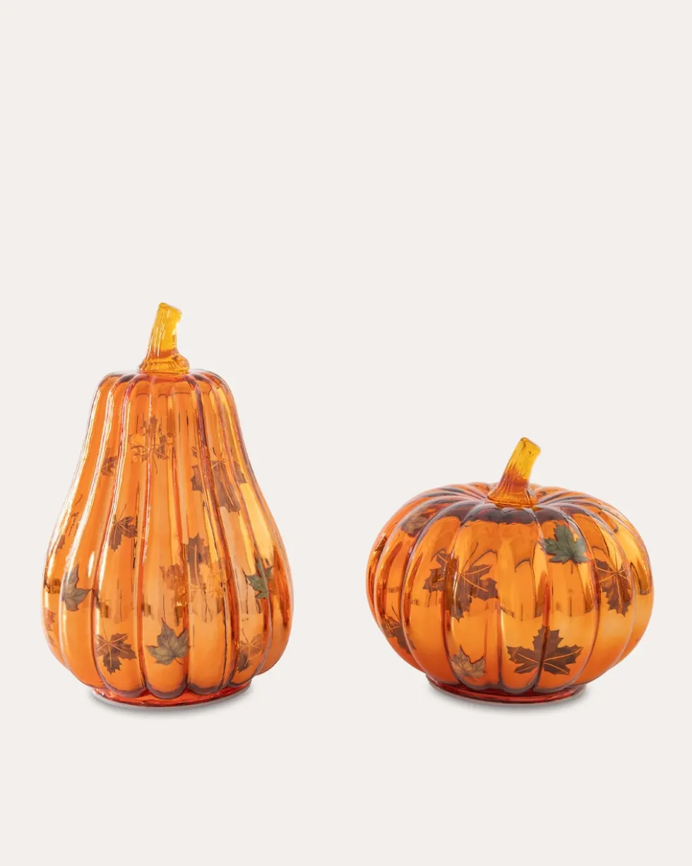 LED Glasfrüchte "Herbst Design", 2tlg.