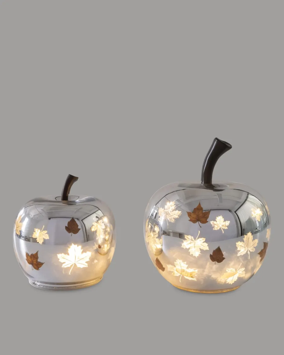 LED Glasfrüchte "Herbst Design", 2tlg.