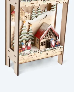 LED-Holzschlitten