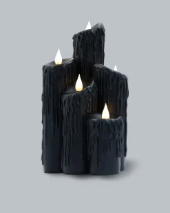 LED-Kerzen-Arrangement "Halloween", 5 Flammen