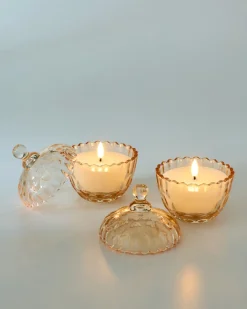 LED-Kerzen in Glasdose, 2tlg.