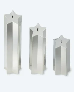 LED-Motivkerzen "Stern", 3tlg.