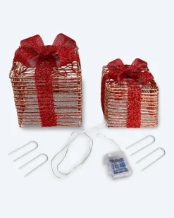 LED Outdoor Geschenke, 2tlg.