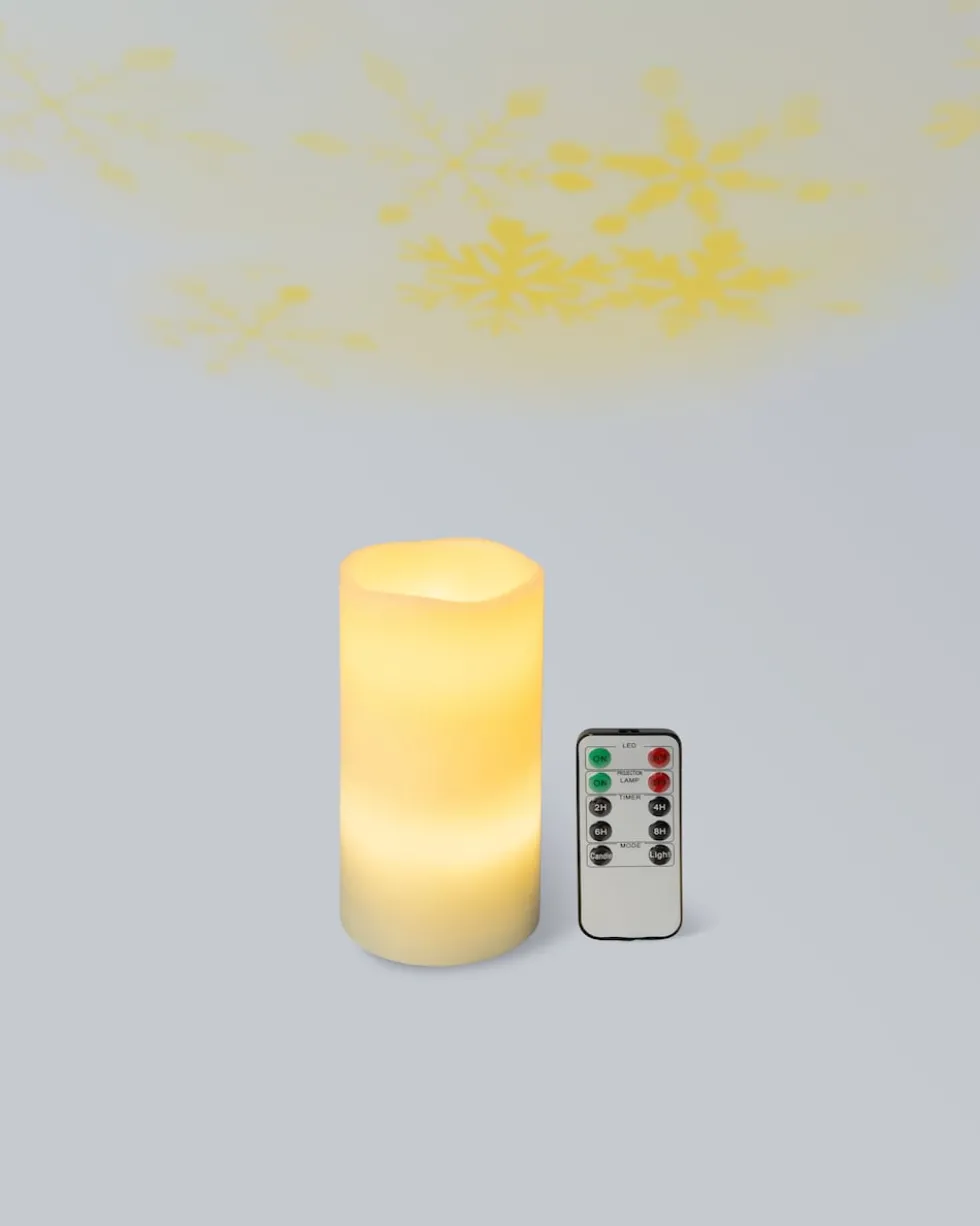 LED-Projektionskerze mit Fernbedienung