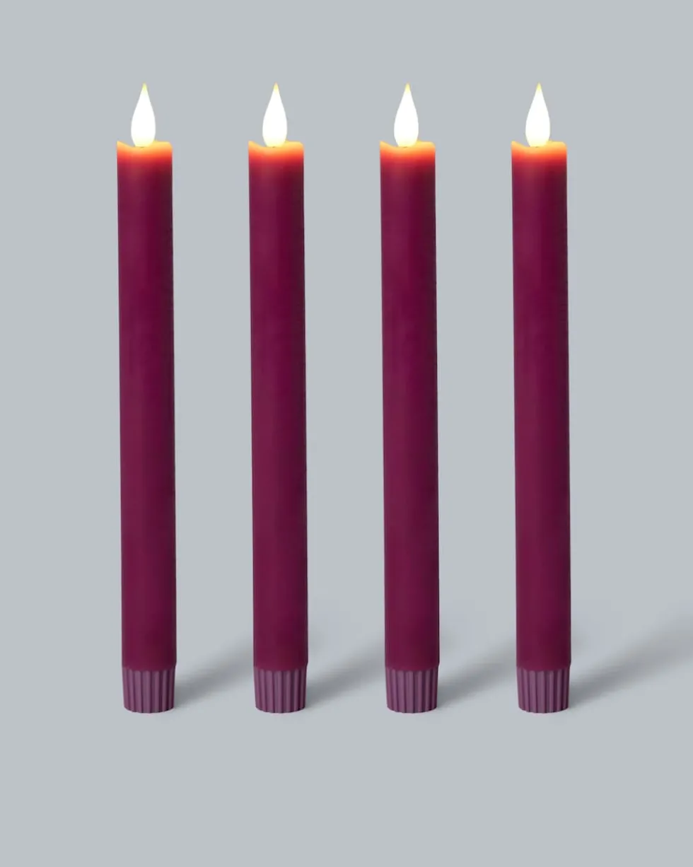 LED-Stabkerze "Long Shine", 4tlg.