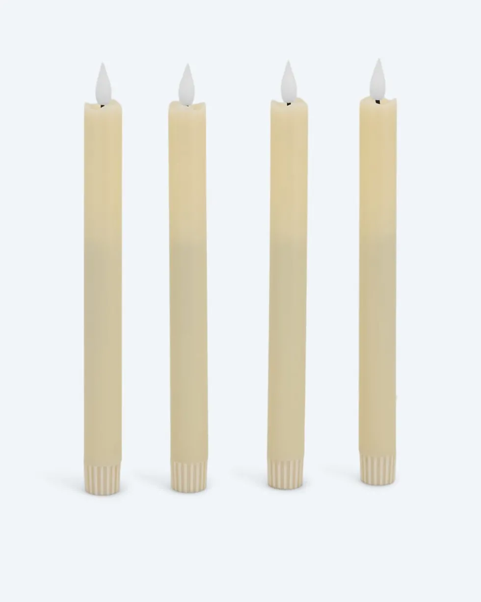 LED-Stabkerze "Long Shine", 4tlg.