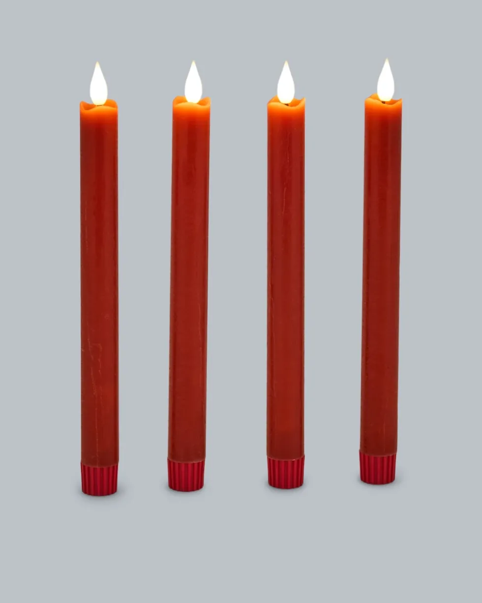 LED-Stabkerze "Long Shine", 4tlg.