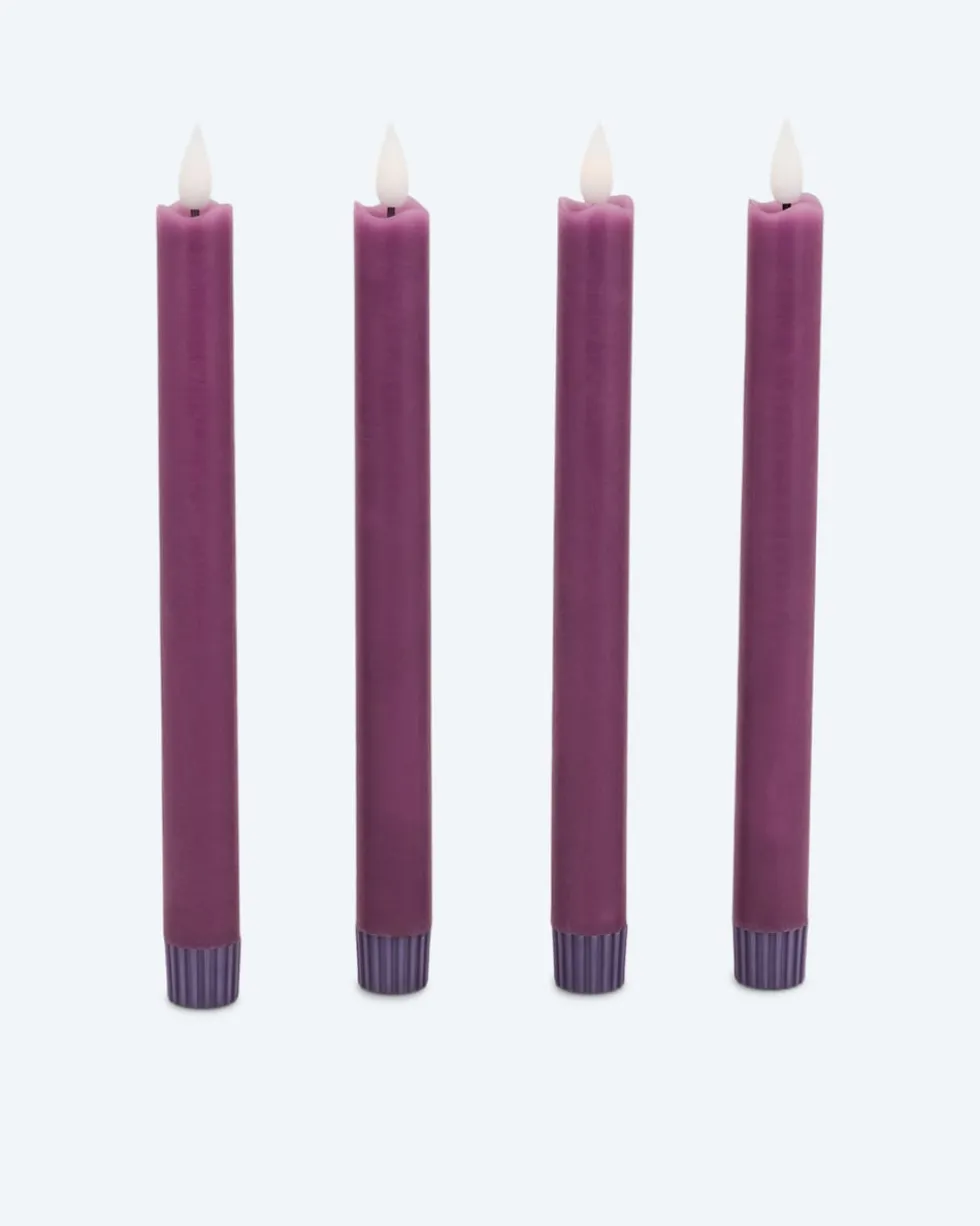 LED-Stabkerze "Long Shine", 4tlg.