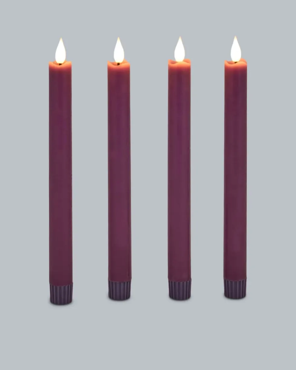 LED-Stabkerze "Long Shine", 4tlg.
