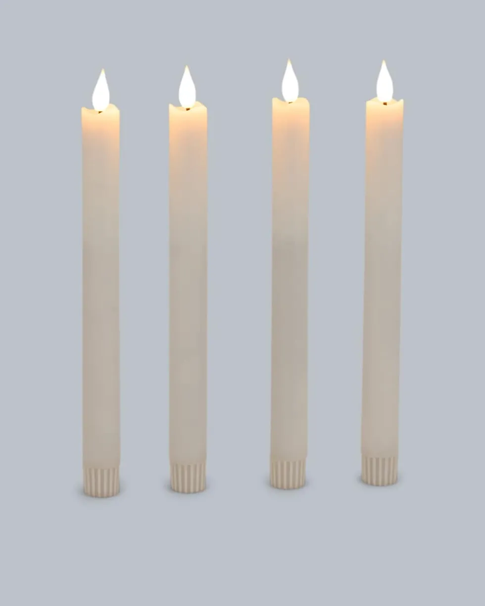 LED-Stabkerze "Long Shine", 4tlg.
