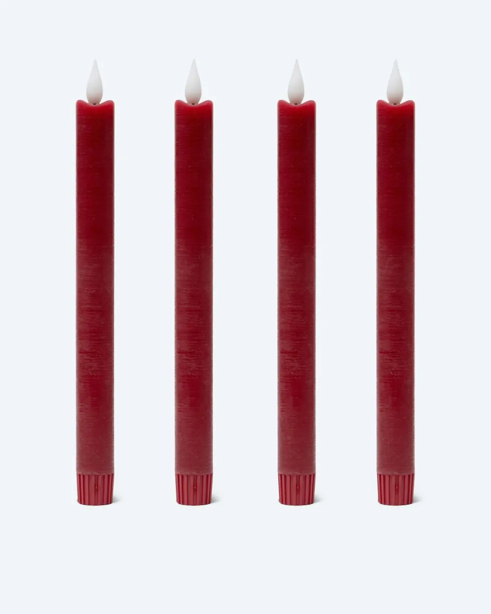 LED-Stabkerzen "Long Shine", 4tlg.