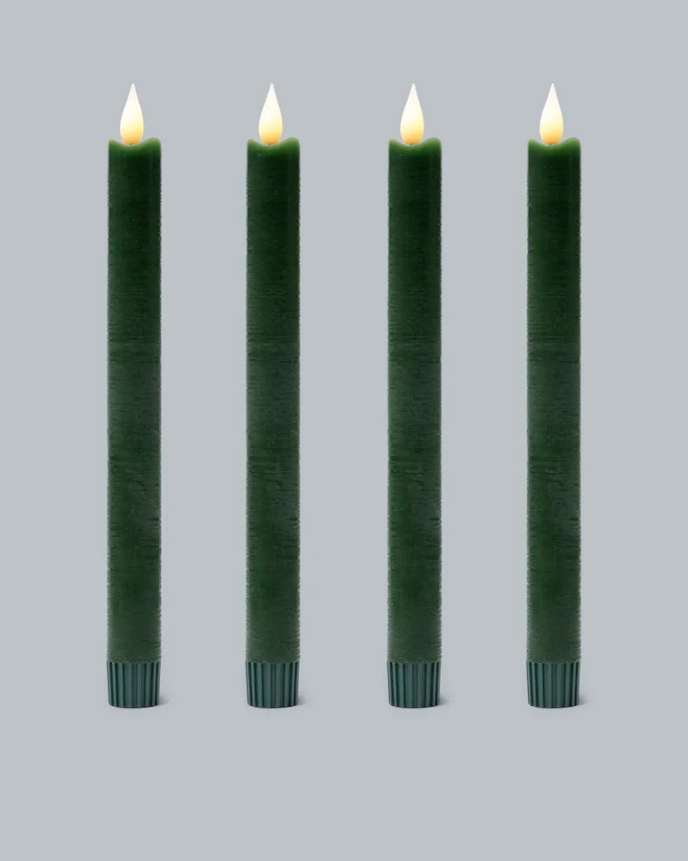 LED-Stabkerzen "Long Shine", 4tlg.