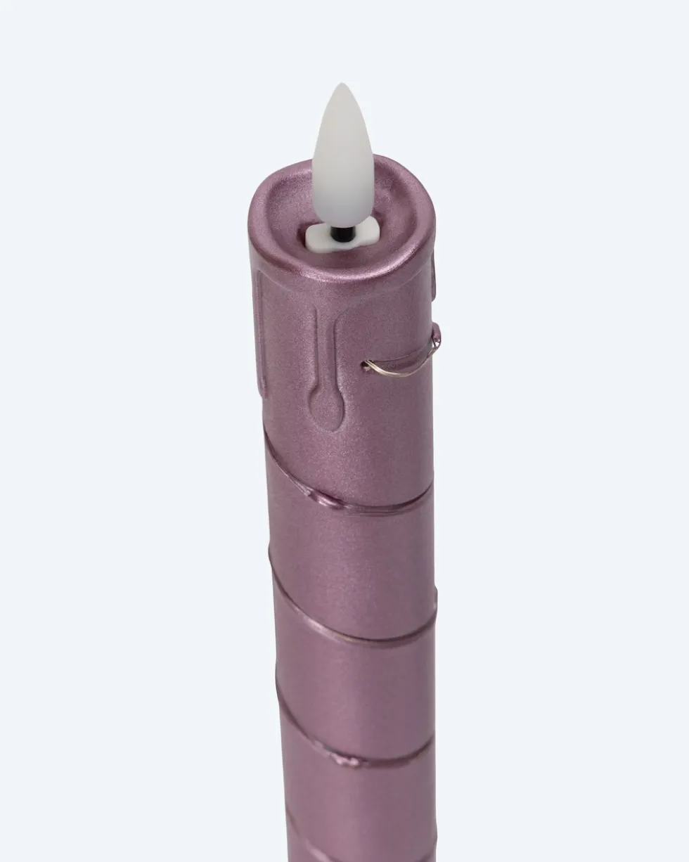 LED-Stabkerzen mit Draht und Fernbedienung, 4tlg.
