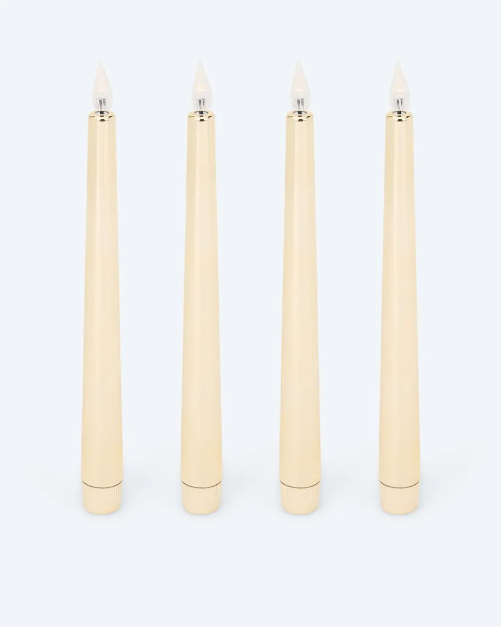 LED-Stabkerzen "Shiny", 4tlg.