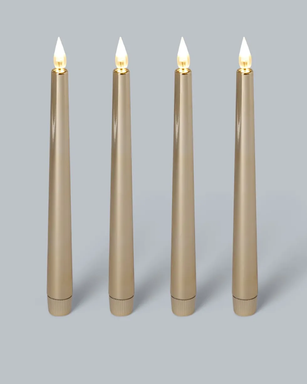 LED-Stabkerzen "Shiny", 4tlg.