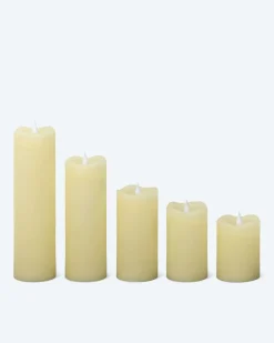 LED Stumpenkerzen Long Shine, 5tlg.