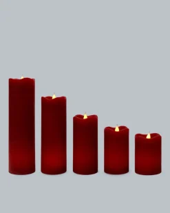 LED Stumpenkerzen Long Shine, 5tlg.