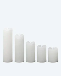 LED Stumpenkerzen Long Shine, 5tlg.