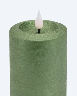 LED-Stumpenkerzen mit Touch-Flammen, 4tlg.