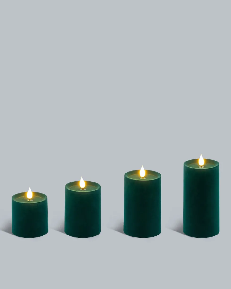 LED-Stumpenkerzen-Set, 4tlg.