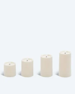LED-Stumpenkerzen-Set, 4tlg.