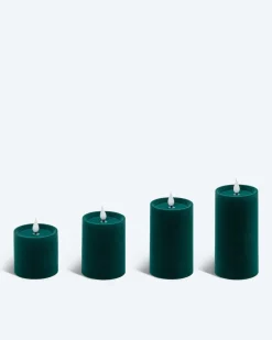 LED-Stumpenkerzen-Set, 4tlg.