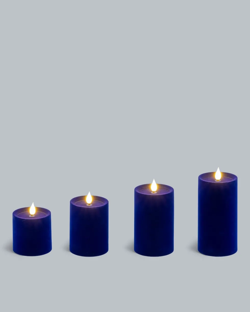 LED-Stumpenkerzen-Set, 4tlg.