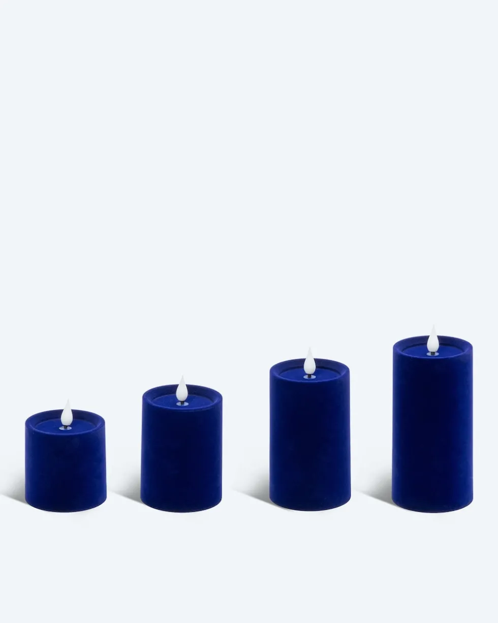 LED-Stumpenkerzen-Set, 4tlg.