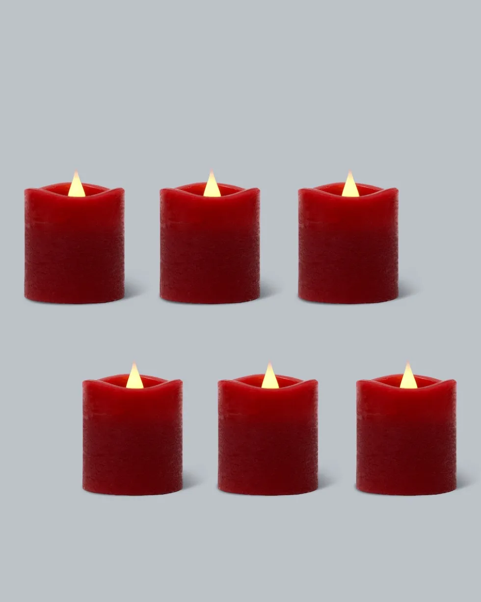 LED-Teelichter "Long Shine", 6tlg.