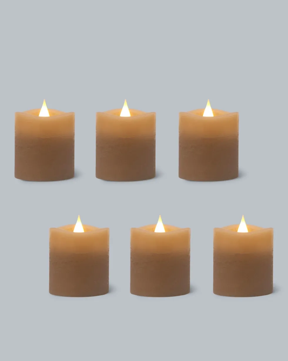LED-Teelichter "Long Shine", 6tlg.