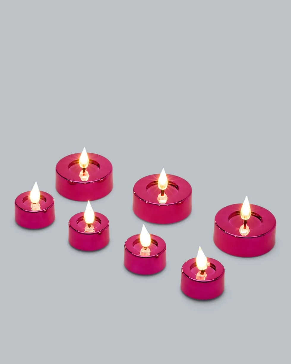 LED-Teelichter Shiny, 7tlg.