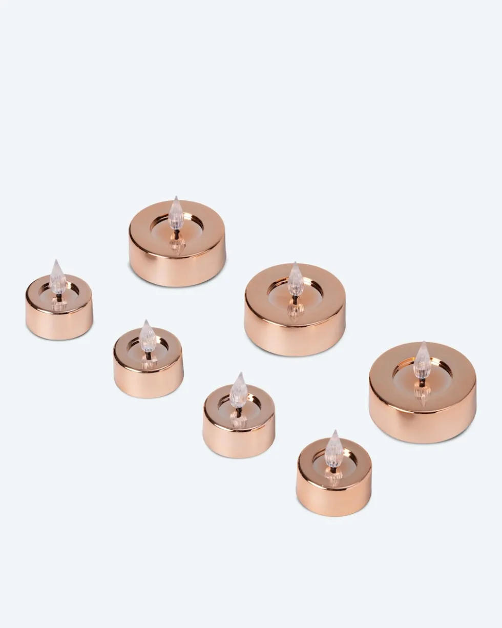 LED-Teelichter "Shiny", 7tlg.